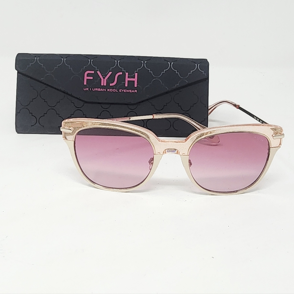 FYSH‎ F-2041 Cat Eye Sunglasses in Blush Gold
